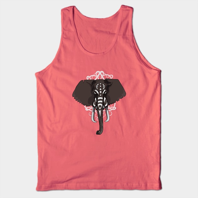 Elephant War Paint Tank Top by Tobias Store